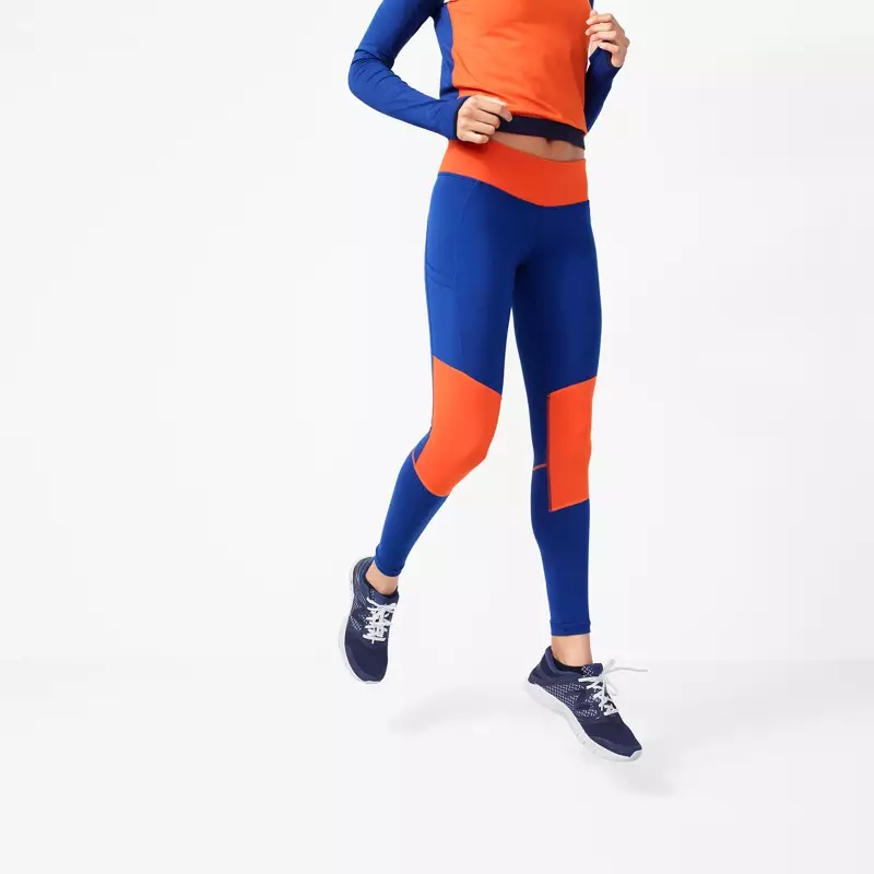 Ọhụrụ Balance x J. Crew Performance Leggings nwere Colorblock