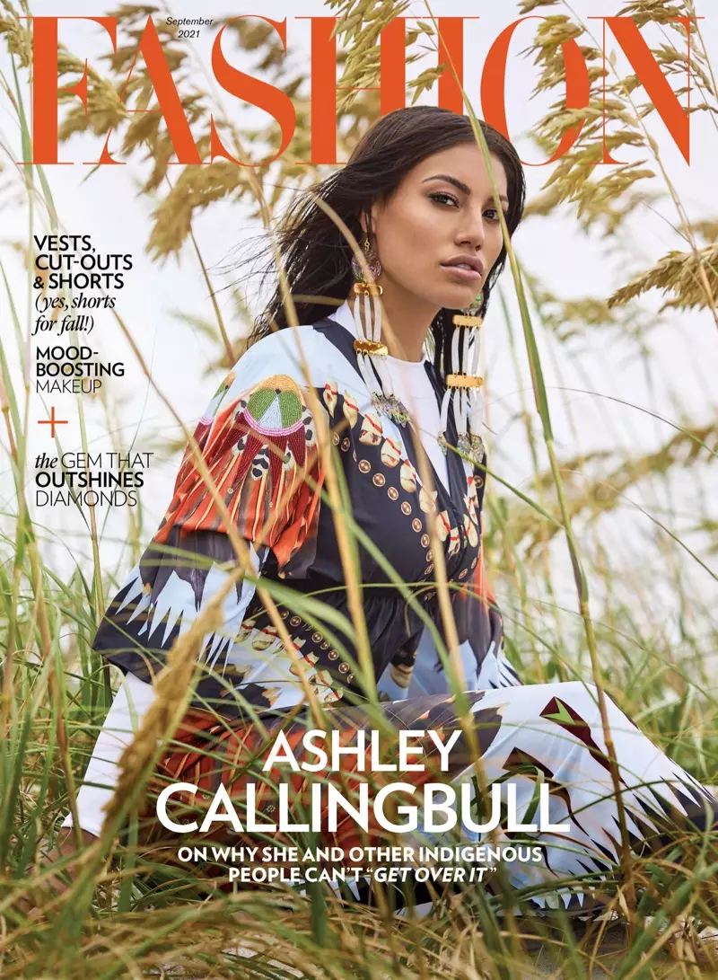 Servizio fotografico di copertina di Ashley Callingbull FASHION Magazine 2021