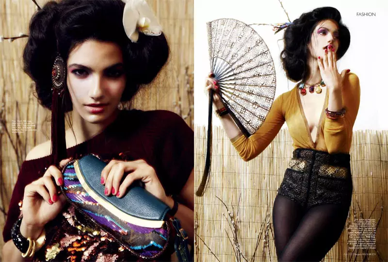 Tara Emad od Andrewa Hobbsa pre Harper's Bazaar Arabia z apríla 2011