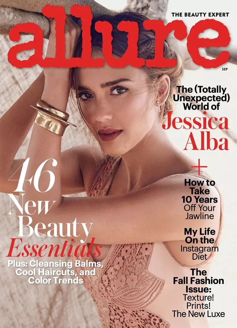 ג'סיקה אלבה במגזין Allure ספטמבר 2016 שער