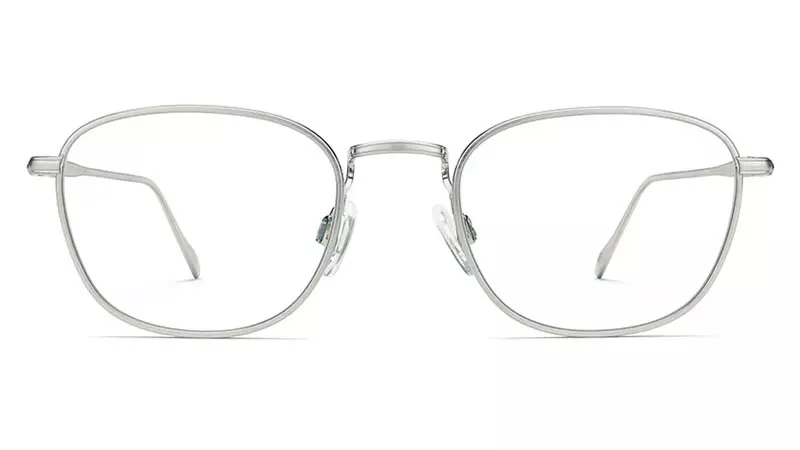 Solomaso Warby Parker Maxwell amin'ny volafotsy Antique $195