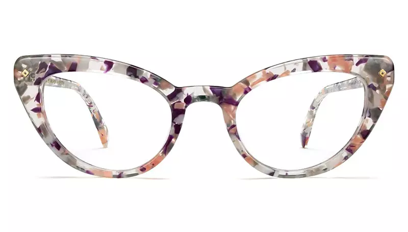 Warby Parker x Leith Clark Evelina Glasses in Blossom Crystal $ 145