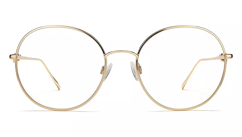 Warby Parker x Leith Clark Little Wilding Glasses in Polished Gold $145