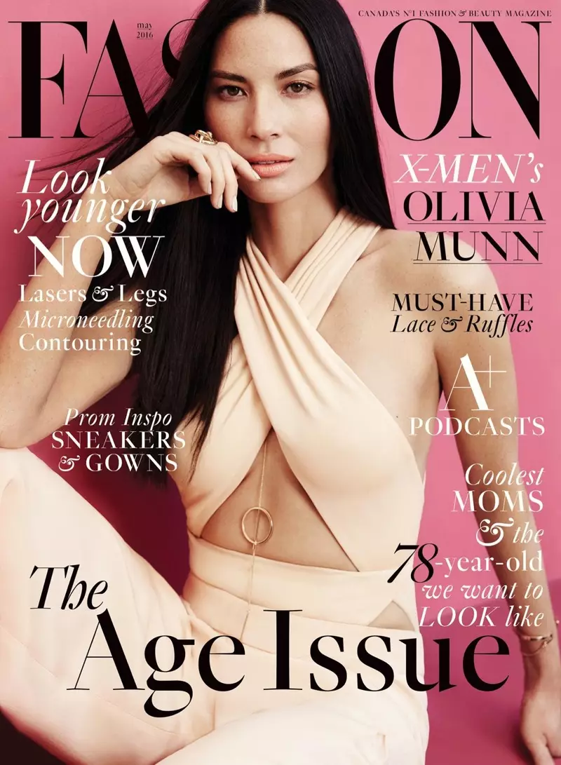 Olivia Munn FASHION Magazine Mayıs 2016 Kapağında