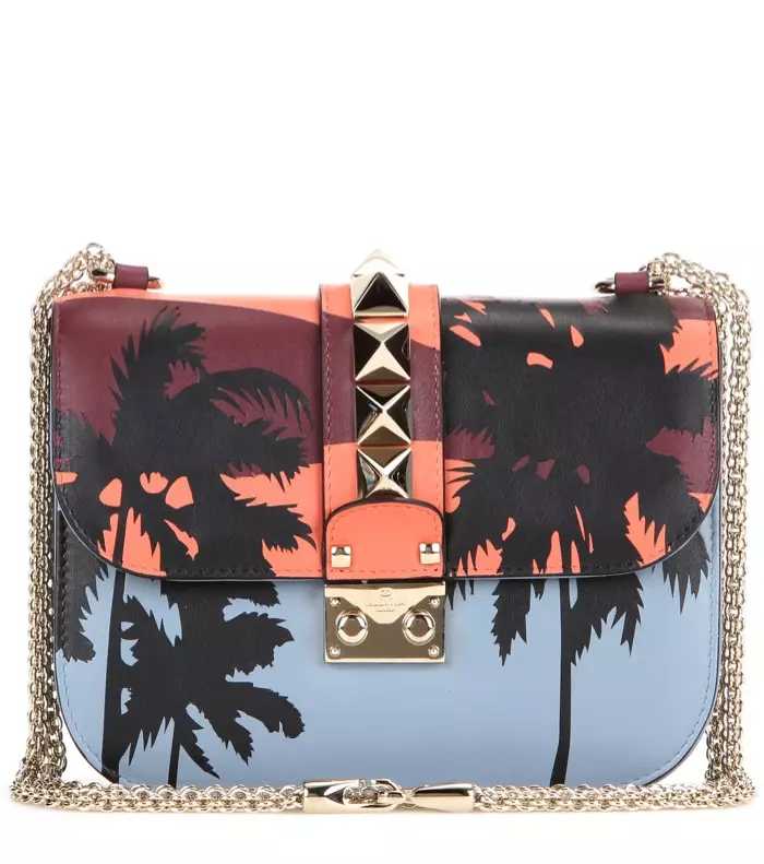 Valentino Hawaiian Couture izrotāta slēdzenes soma