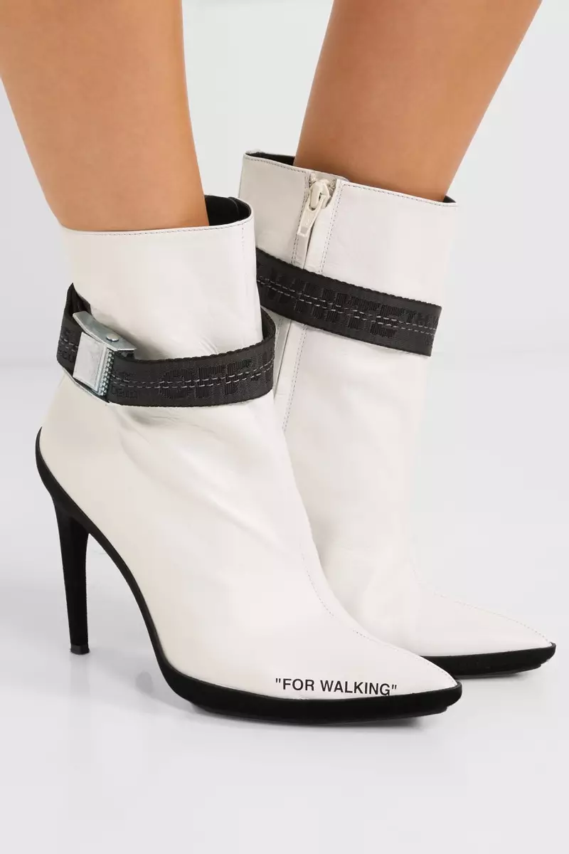 Off-White for Walking Stövlar i läder med tryck 1 280 $