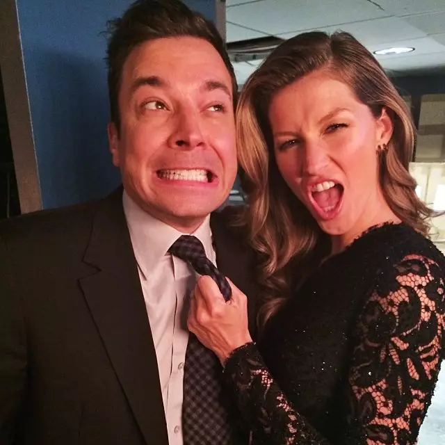Gisele Bundchen a „Tonight Show” műsorvezetőjének, Jimmy Kimmelnek a barátja. Fotó az Instagramon keresztül.