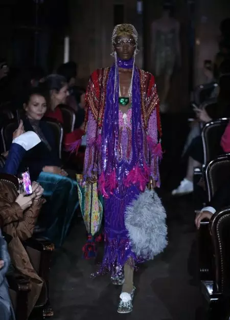 Gucci 2019 වසන්ත එකතුවට Fringe & Sparkle ගෙන එයි