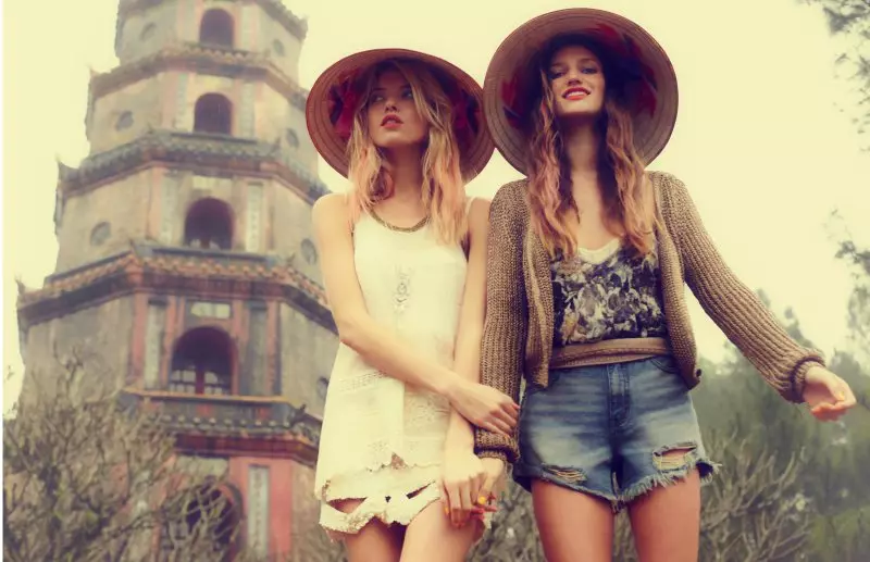 Martha Hunt & Michele Ouellet for Free People March Catalogue lolemba Joshua Allen & Thomas Northcut