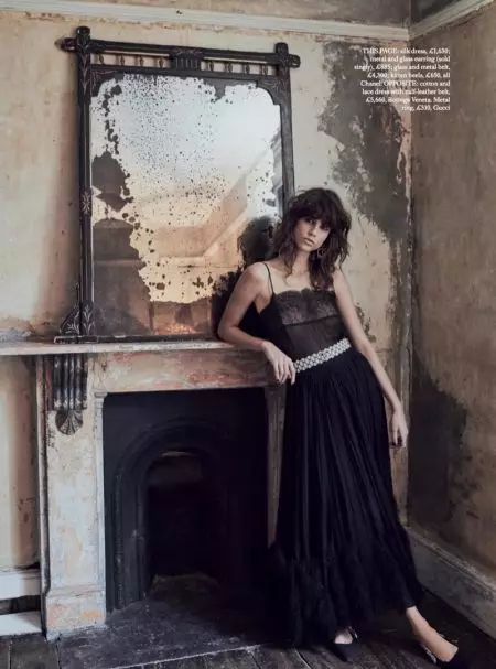 Antonina Petkovic présente une nouvelle version de la petite robe noire pour BAZAAR UK