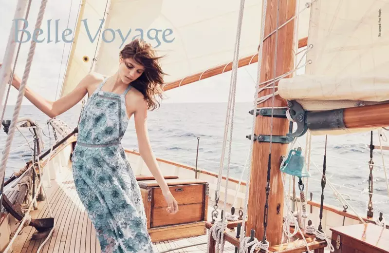 Antonina Petkovic Models Seafaring Fashions for South Coast Plaza