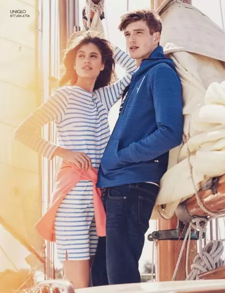 Antonina Petkovic Models Seafaring Fashions for South Coast Plaza