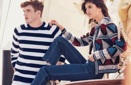 Antonina Petkovic modeluje marynarską modę dla South Coast Plaza