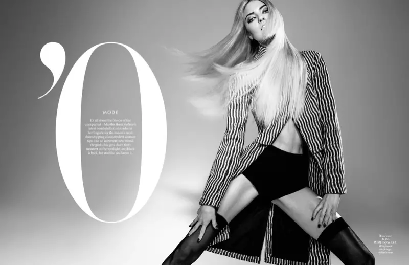 Martha Hunt L'Officiel Malaysia-ren urriko alean protagonista da