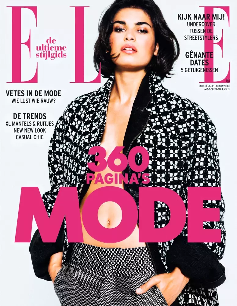 Hicham Riad dispara a Yana e Chavelli para a edición de setembro de 2013 de Elle Belgium