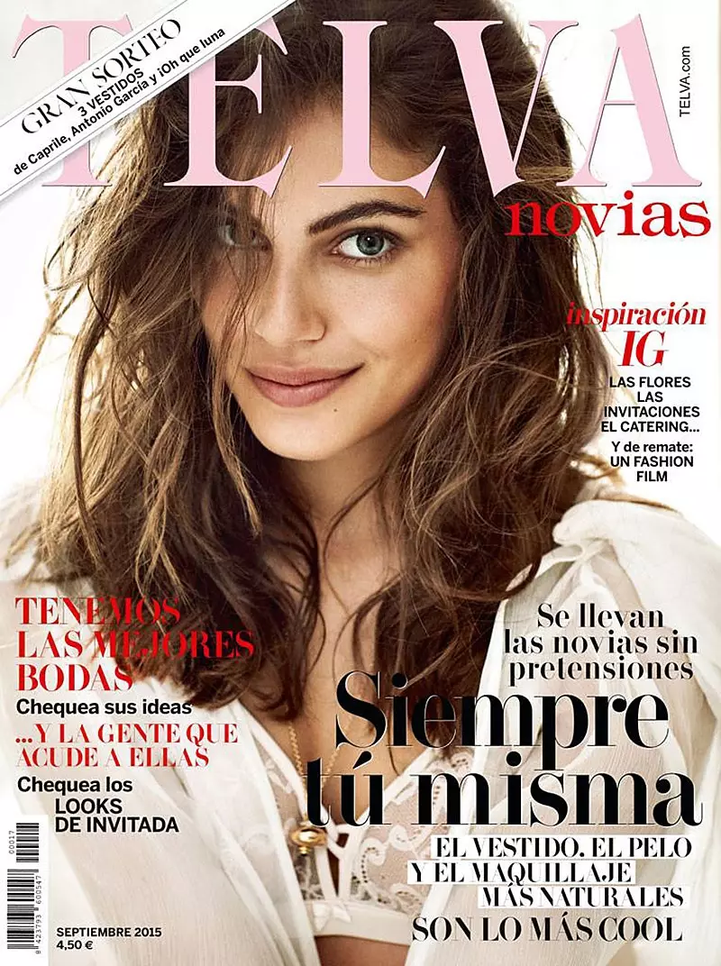 Shlomit Malka posa en lencería para TELVA Novias de Tomás de la Fuente