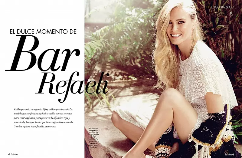 Bar Refaeli Wows a Chic Ensembles fir Hola! Moud