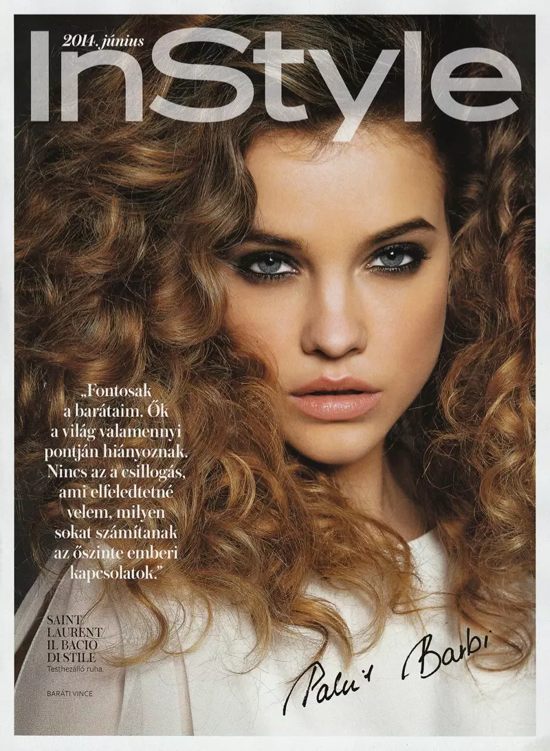 Barbara Palvin Rocks Curly Hair for InStyle Hungary Cover Story