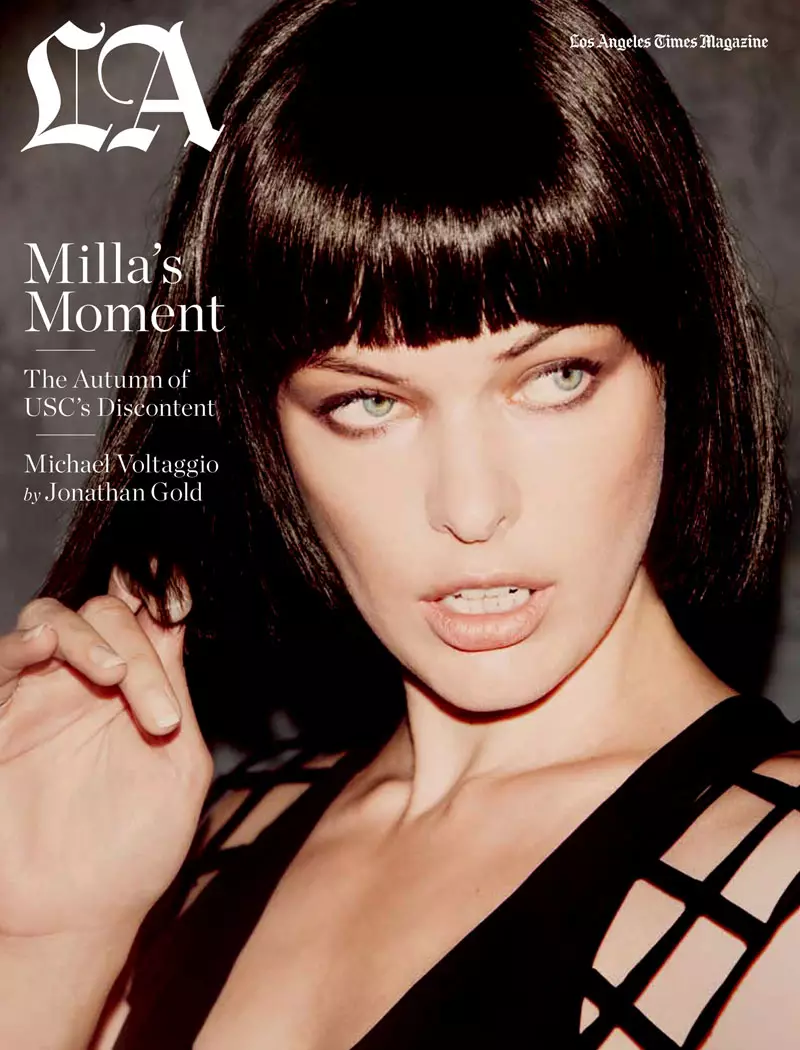 Milla Jovovich för Los Angeles Times Magazine september 2010 av Guy Aroch