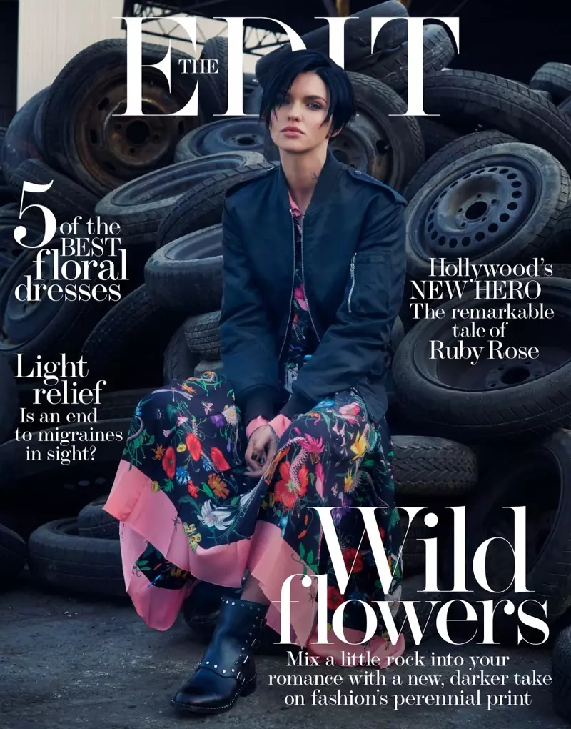 Ruby Rose บน The Edit มกราคม 19th, 2017 ปก