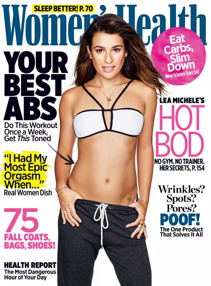 Lea Michele na obálce Women's Health z listopadu 2015