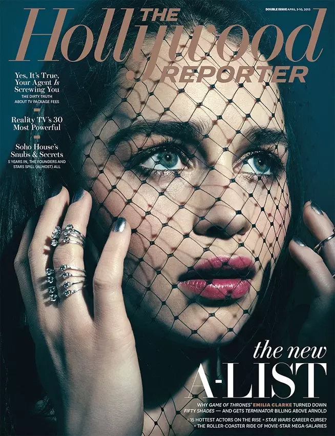 Emilia Clarke trafia na okładkę The Hollywood Reporter z 3 kwietnia 2015 roku.