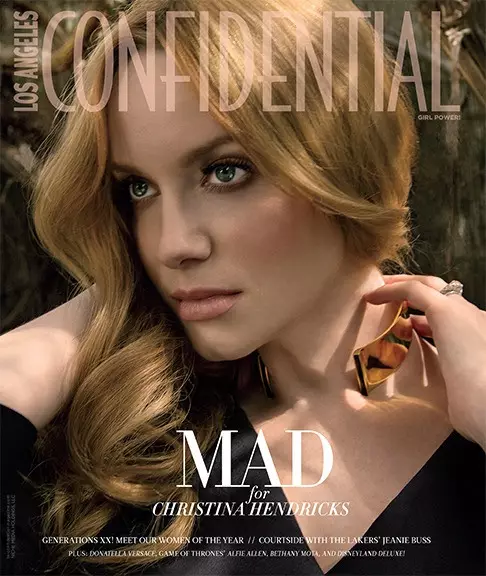 Christina Hendricks obtén a portada de LA Confidential de maio a xuño de 2015