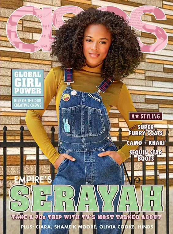 Seryah na portada da revista ASOS de outubro de 2015