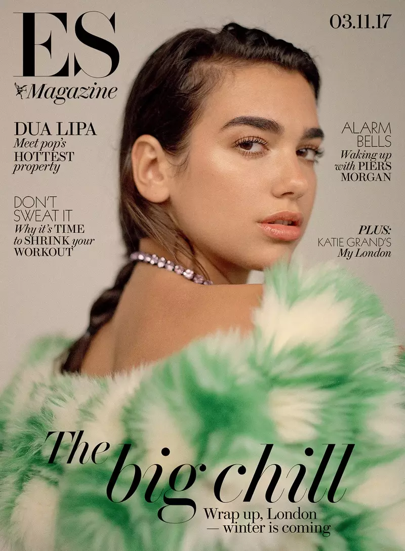 Dua Lipa na Evening Standardu 3. novembra 2017. Naslovnica