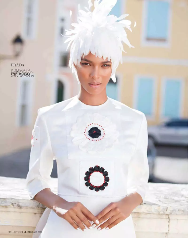 Lais Ribeiro Charms al Brasil per al número de febrer de L'Officiel Netherlands