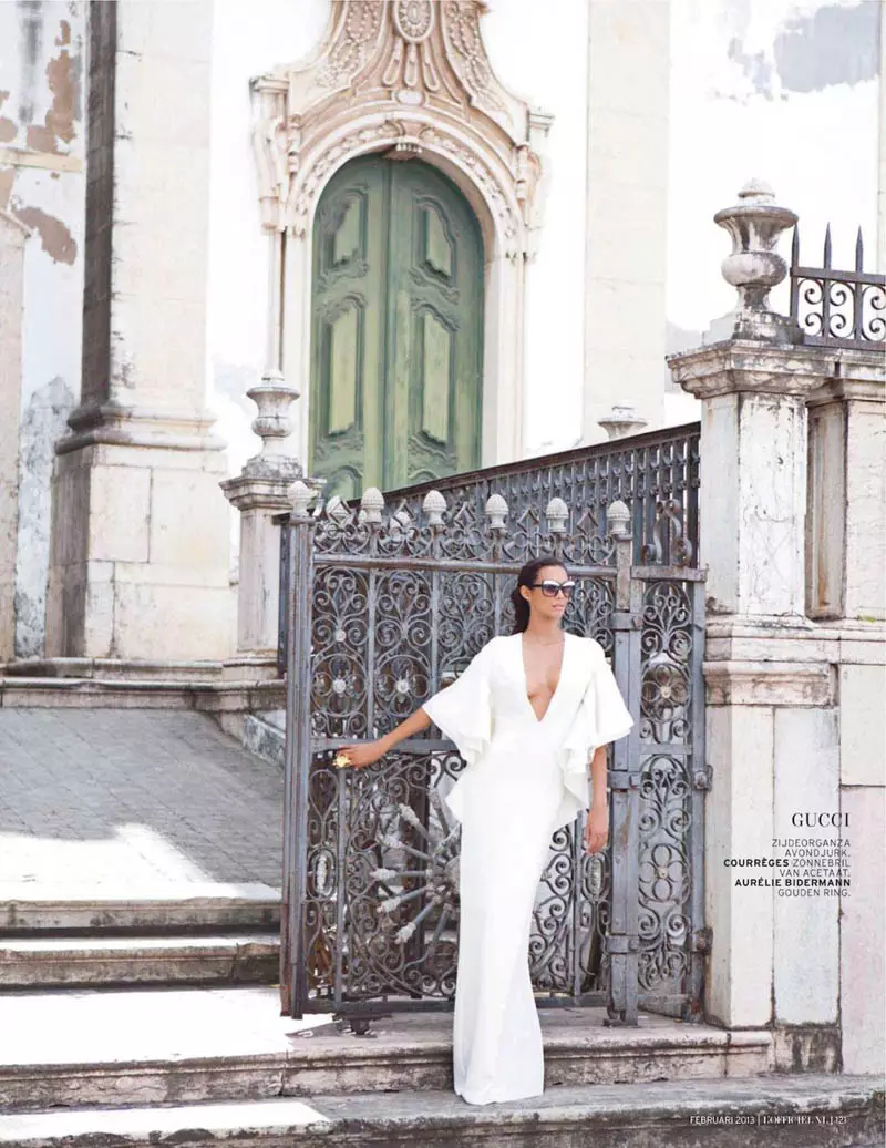 Lais Ribeiro Charms al Brasil per al número de febrer de L'Officiel Netherlands