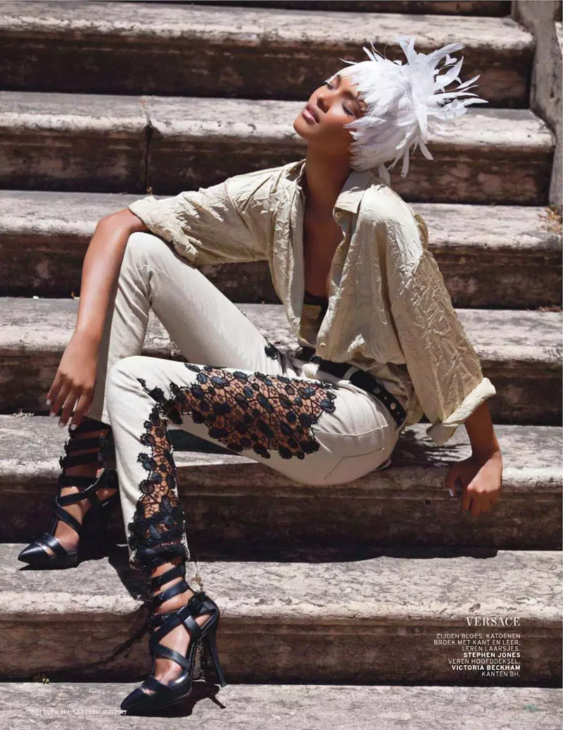 Lais Ribeiro Charms any Brezila amin'ny famoahana ny volana febroary an'ny L'Officiel Netherlands