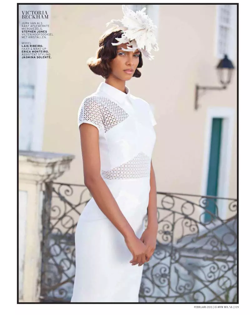 گوللاندىيە L'Officiel نىڭ 2-ئايدىكى سانى ئۈچۈن بىرازىلىيىدىكى Lais Ribeiro جەلىپكارلىقى