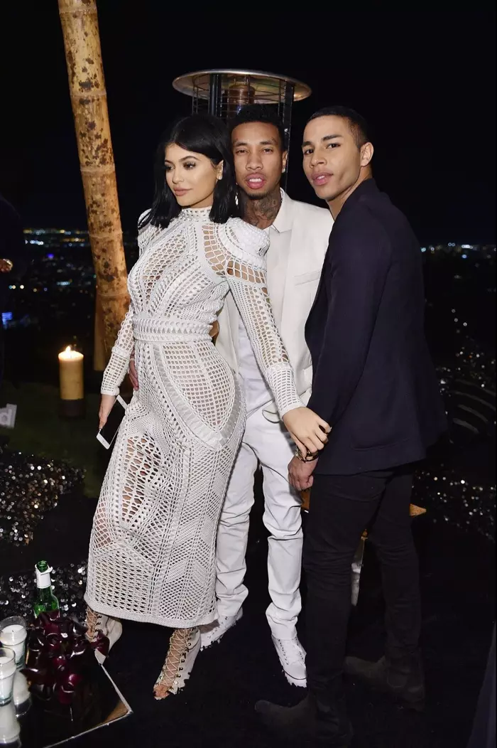 Kylie Jenner, Tyga og Olivier Rousteing