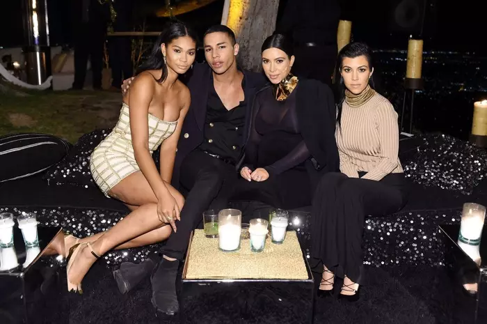 Chanel Iman, Olivier Rousteing, Kim Kardashian ແລະ Kourtney Kardashian