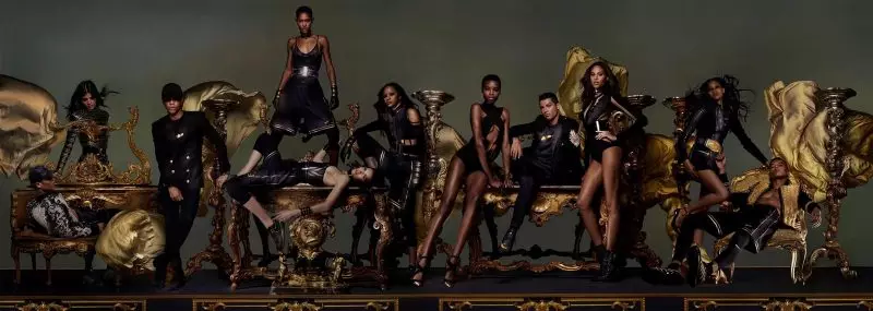 Olivier Rousteing x NikeLab na akwụkwọ ndekọ Balmain pụtara na Magazin Dazed.