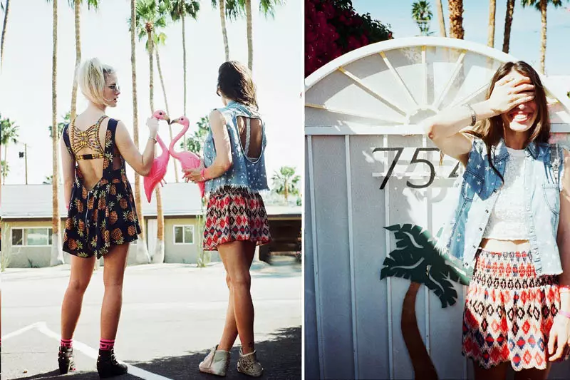 Hannah Holman och Chelsea Tyler har sommarkul för LF Stores Festival Lookbook