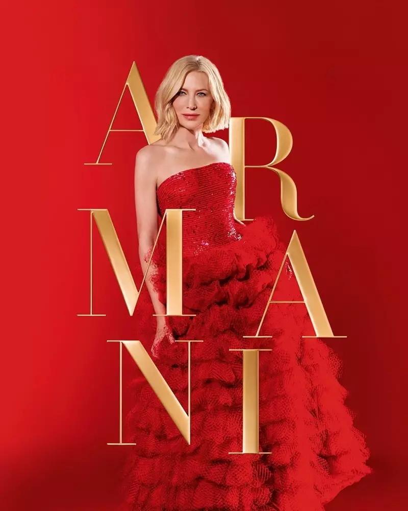 Cate Blanchett Armani Si Holiday 2020 kampanija