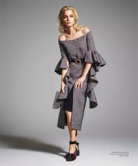 Jessica Stam Réaltaí i Scéal Clúdaigh Meicsiceo Harper's Bazaar