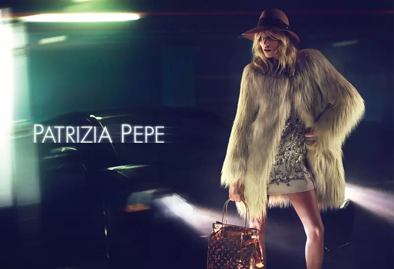 Anja Rubik é chique dos anos 70 para a campanha de outono de 2012 de Patrizia Pepe por Mert & Marcus