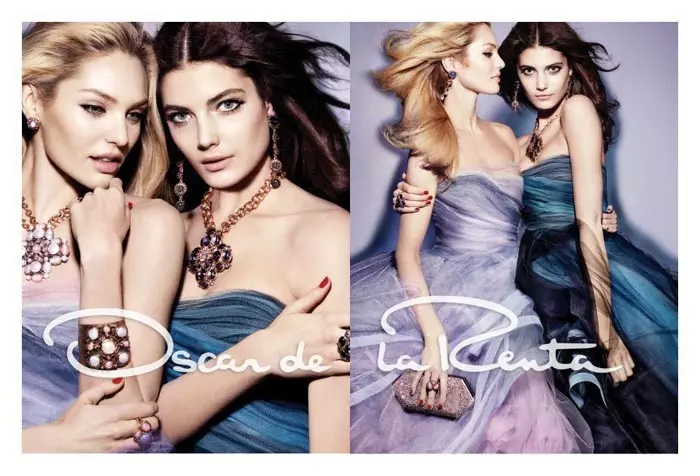 Candice Swanepoel & Katryn Kruger Ndi Awiri Amtundu wa Oscar de la Renta's Fall 2012 Campaign