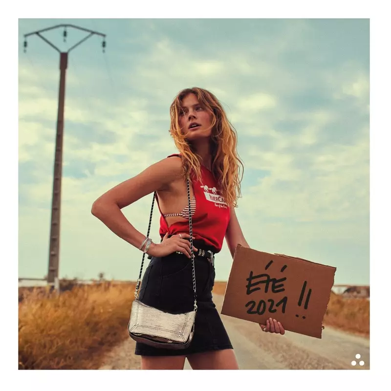 Constance Jablonski schittert in de lente-zomer 2021-campagne van Jerome Dreyfuss.