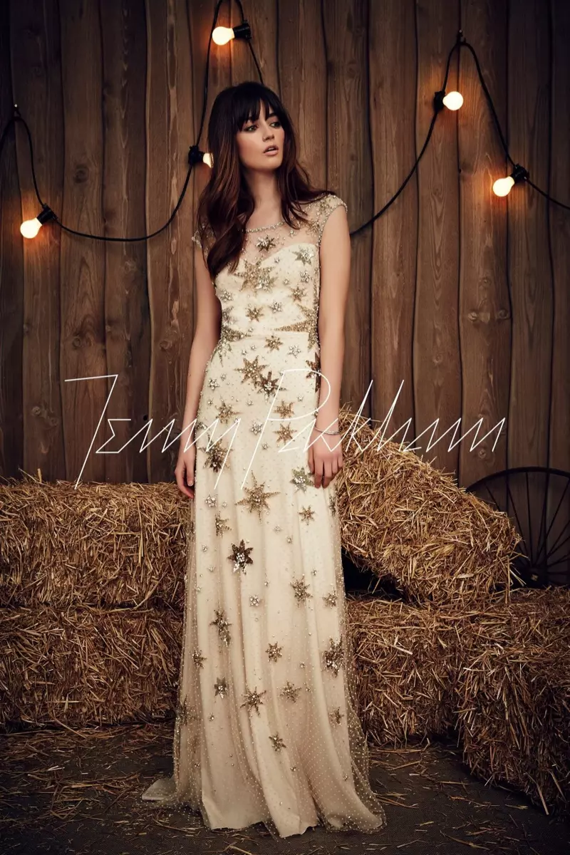 Jenny Packham သတို့သမီးနွေဦးရာသီ 2017- ကြယ်ပွင့်အလှဆင်ထားသော Jolene ၀တ်စုံ