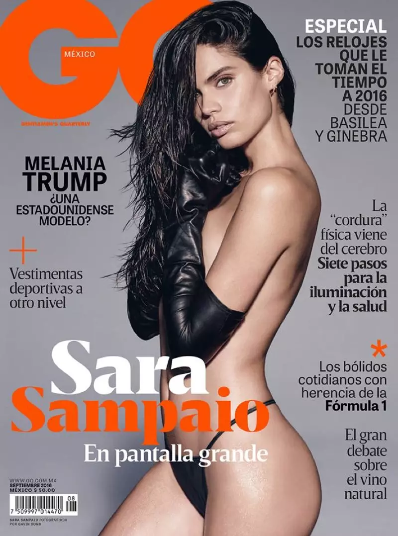 Sara Sampaio op GQ Mexico september 2016 Cover