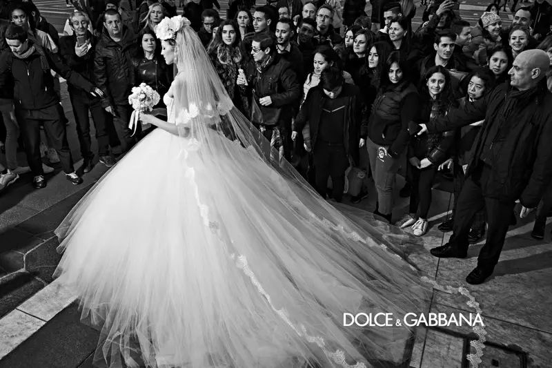 Une robe de mariée à l'honneur dans la campagne automne-hiver 2019 de Dolce & Gabbana