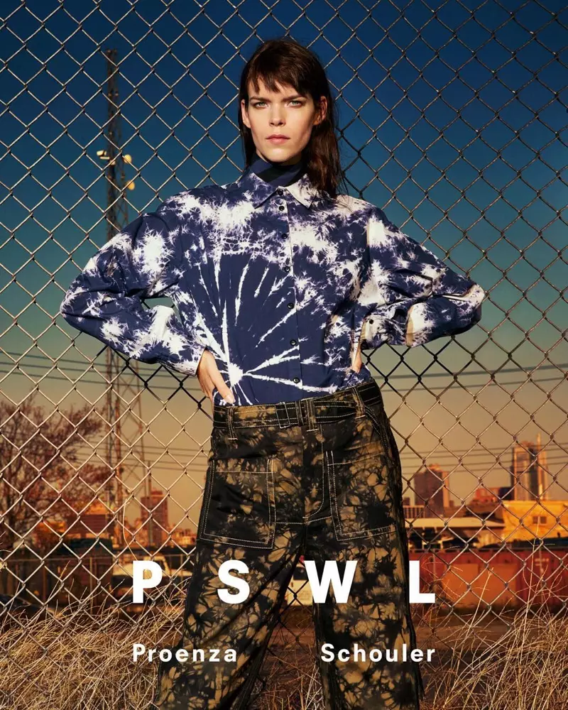 Megana Kolisone iestājas par PSWL Proenza Schouler 2019. gada pavasara kampaņu