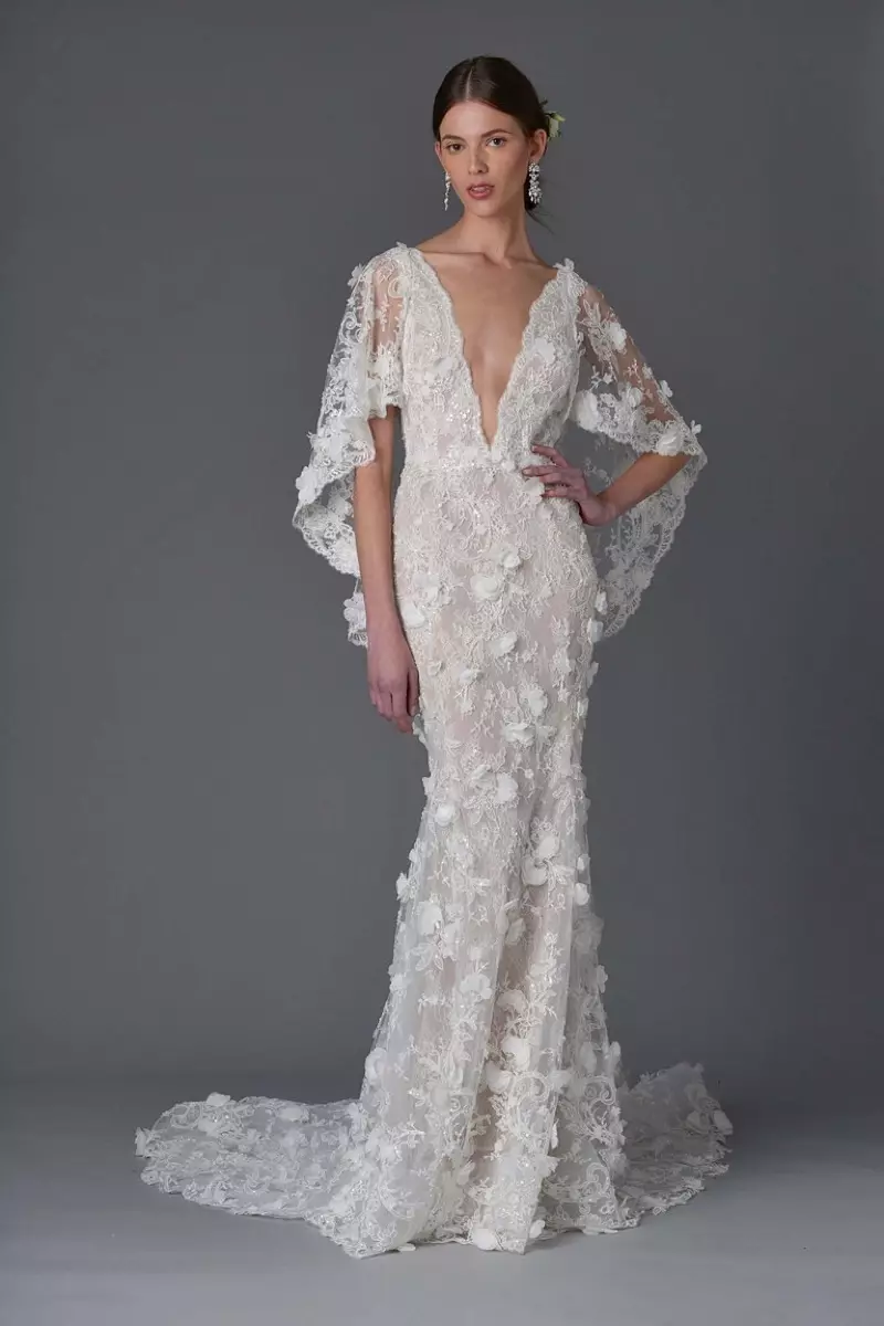 Marchesa Bridal 2017 yil bahorini yengli ko'ylak bilan bezatadi