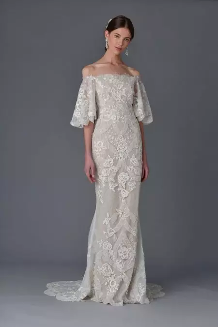 Déanann Marchesa Bridal gúnaí diaphanous don earrach 2017