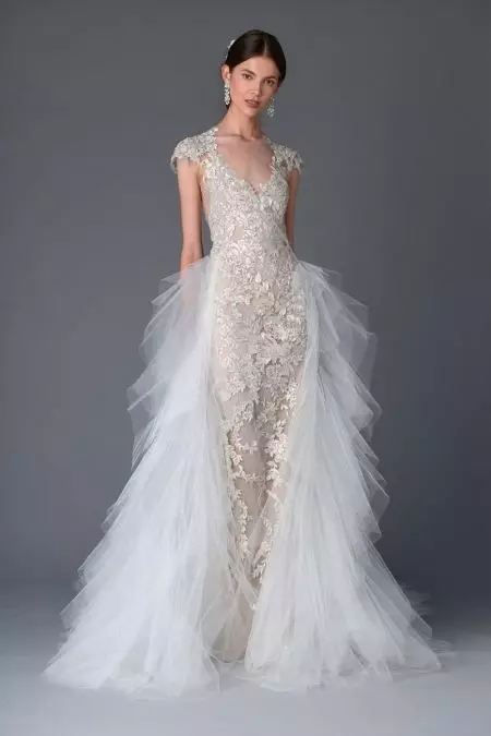 Marchesa Bridal Ngadamel Gaun Diaphanous pikeun Musim Semi 2017