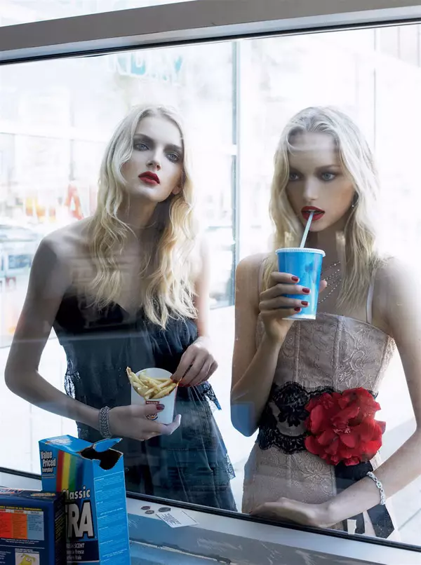 Belleza de la mañana | Lily Donaldson, Gemma Ward y Caroline Trentini por Steven Meisel